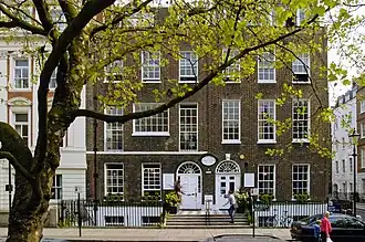 The centre's home from 1982 to 2023 in converted 18th-century houses at 42 Queen Square