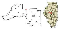 Location in Mason County, Illinois