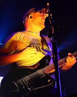 Hoopes performing with Relient K in 2008