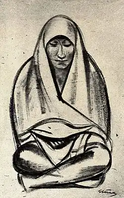 Maurice Sterne - Pueblo Indian - Apr 1923 Shadowland