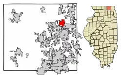 Location in McHenry County, Illinois
