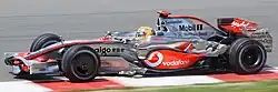 Lewis Hamilton driving the McLaren MP4-23 (2008)