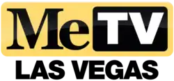 The MeTV logo with the words Las Vegas beneath