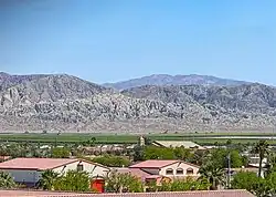 Mecca, California with Mecca Hills