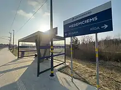 Shelter and station signage