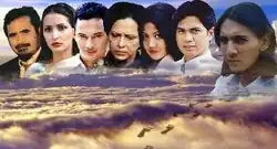 The image of the series' seven main characters.