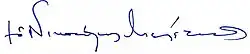 Meletios's signature