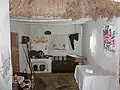 Interior of a Ukrainian peasant house of the 19th century