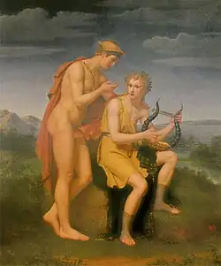 Mercury and Amphion by Jean Vignaud (1819)