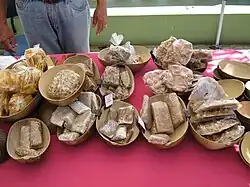 Table with typical sweets in Húcares, Naguabo