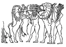 Mesannepada seal (combat scene)