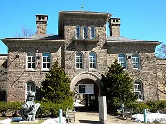 Bucks County Prison, Doylestown, Pennsylvania (1884–85). (now James A. Michener Art Museum)