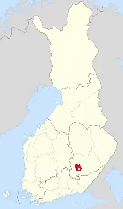 Location of Mikkelin mlk in Finland
