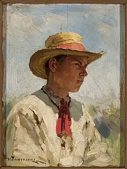 Study of a young boy in a straw hat (1905–1906), National Museum in Warsaw