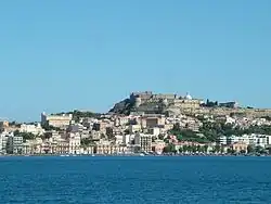 Panoramic view from the sea