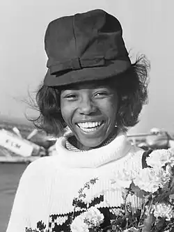 Small arriving at Schiphol Airport from Jamaica in 1964