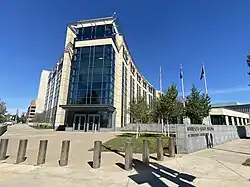 Minnesota Senate Building, completed 2015, where members of the Minnesota Senate have offices and hold hearings. Connected to the capitol by tunnel