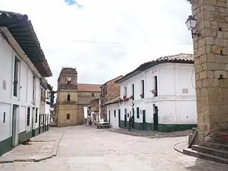 Colonial street in Monguí, Boyacá, c. 1601–1830