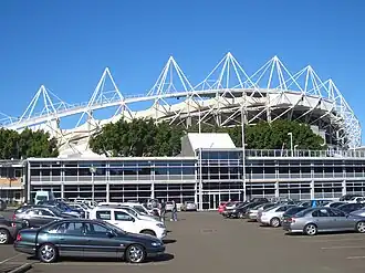 Sydney Football Stadium from carpark