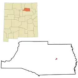 Location of Wagon Mound, New Mexico