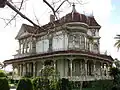 Morey Mansion viewed from the southeast.