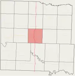 Location in Bates County