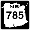 Route 785 marker
