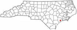 Location of Piney Green, North Carolina