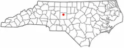 Location of Randleman, North Carolina