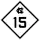 North Carolina Highway 15 marker