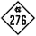 North Carolina Highway 276 marker