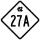 North Carolina Highway 27A marker