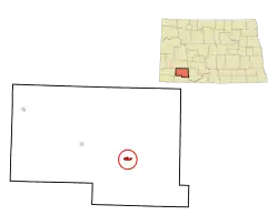 Location of Mott, North Dakota