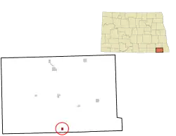 Location of Havana, North Dakota
