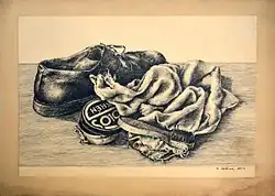 Naděžda Plíšková, classified work G II B, drypoint, 1952