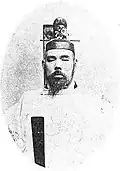 A portrait of Nakayama Shinnosuke as Shinbashira
