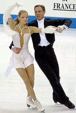 Tatiana Navka and Roman Kostomarov at the 2005 European Championships