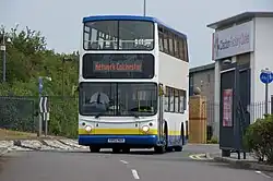 Network Colchester 190 (KN52 NDX), a Dennis Trident/Alexander ALX400, seen outside Clacton Factory Outlet on 5 June 2011.