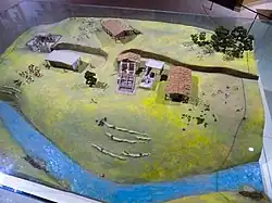 Model of the Nevalı Çori site at the Şanlıurfa Archaeological Museum.