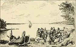 Englishmen landing in New Bedford
