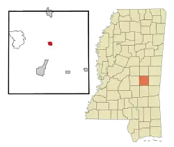 Location of Decatur, Mississippi