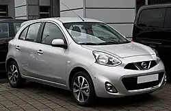 2014 Nissan Micra (Western Europe and UK; global 2013 facelift)