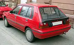 Facelift Nissan Sunny 5-door (Europe)