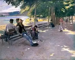 In The Shade, oil on canvas