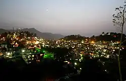 North-east part of Solan city at night