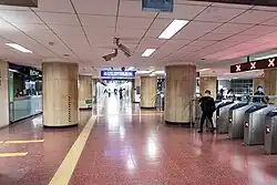 Line 2's North concourse (February 2021)