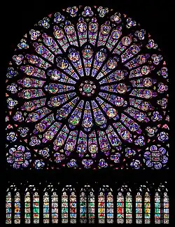 The north rose window of Notre Dame (about 1260)