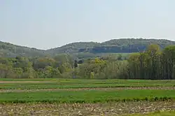 Fields and hills along Pennsylvania Route 56