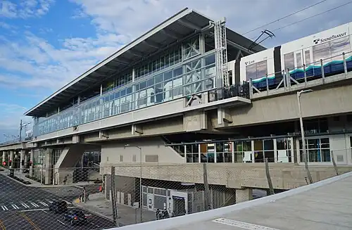 Western side of Northgate station on opening day