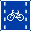 Cycle lane (centered)[N 4]